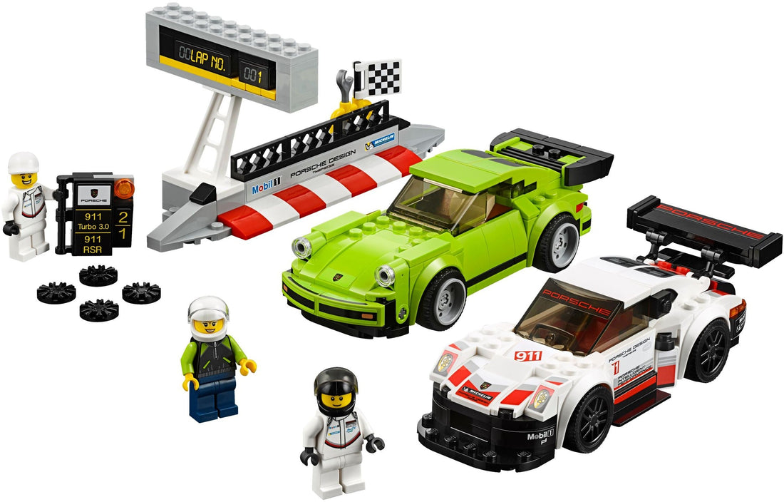 LEGO Set 75888-1 Porsche 911 RSR and 911 Turbo 3.0 Alternate build Ideas: Racers, Road Cars, Trucks, and Technic Vehicle Remixes