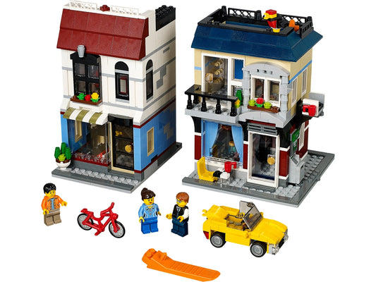 LEGO Set 31026-1 Bike Shop & Cafe Alternate build Ideas: Townhouses, Modular Rooms, and Neighborhood Rebuilds