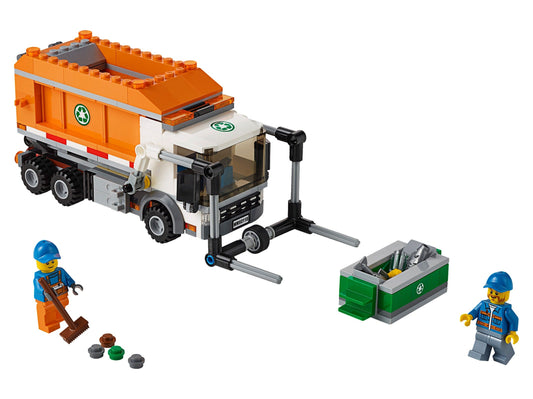 LEGO Set 60118-1 Garbage Truck Alternate build Ideas: a fresh display direction and a utility truck