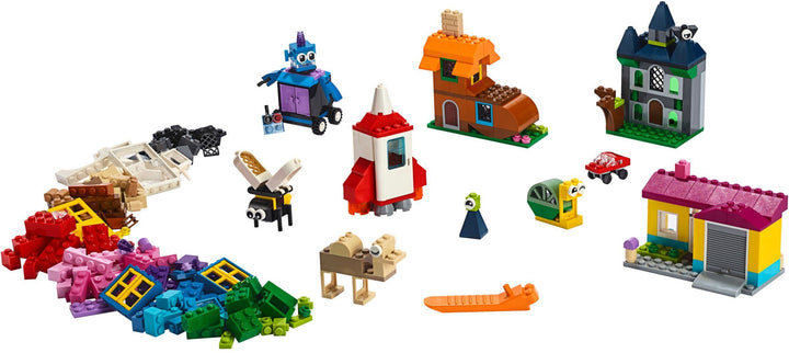 LEGO Set 11004-1 Windows of Creativity Alternate build Ideas: Fortresses, Market Scenes, and Medieval Rebuilds