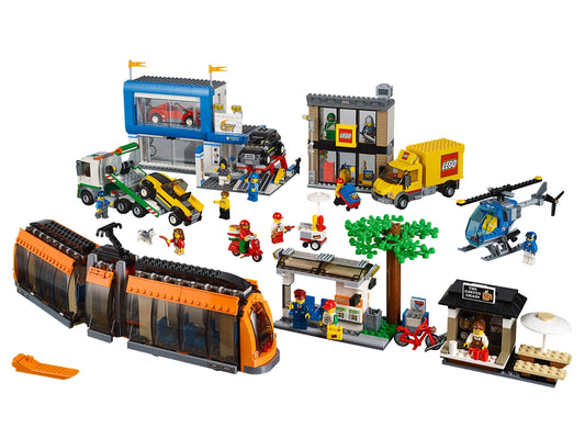 LEGO Set 60097-1 City Square Alternate build Ideas: Harbor Scenes, Ships, and Dockside Rebuilds