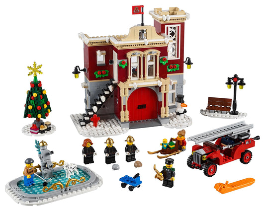 LEGO Set 10263-1 Winter Village Fire Station Alternate build Ideas: Townhouses, Modular Rooms, and Neighborhood Rebuilds