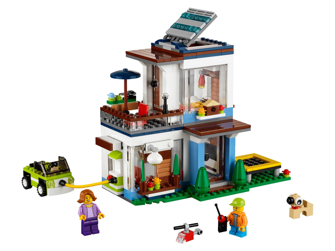 LEGO Set 31068-1 Modular Modern Home Alternate build Ideas: Townhouses, Modular Rooms, and Neighborhood Rebuilds