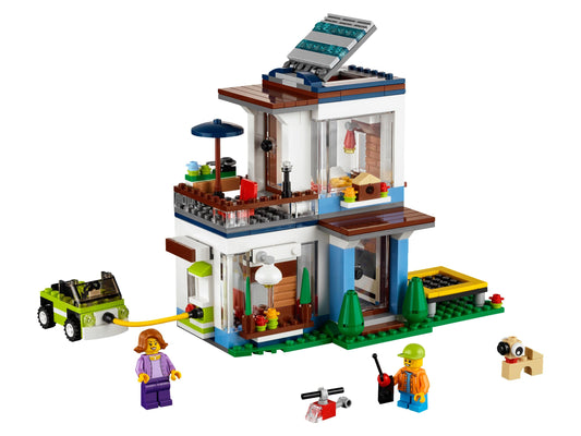 LEGO Set 31068-1 Modular Modern Home Alternate build Ideas: Townhouses, Modular Rooms, and Neighborhood Rebuilds