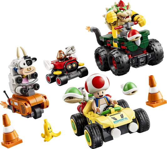 LEGO 72058 Bowser s Rumbling Race - Bowser Bruiser Multi-Kart Race and Launcher Features