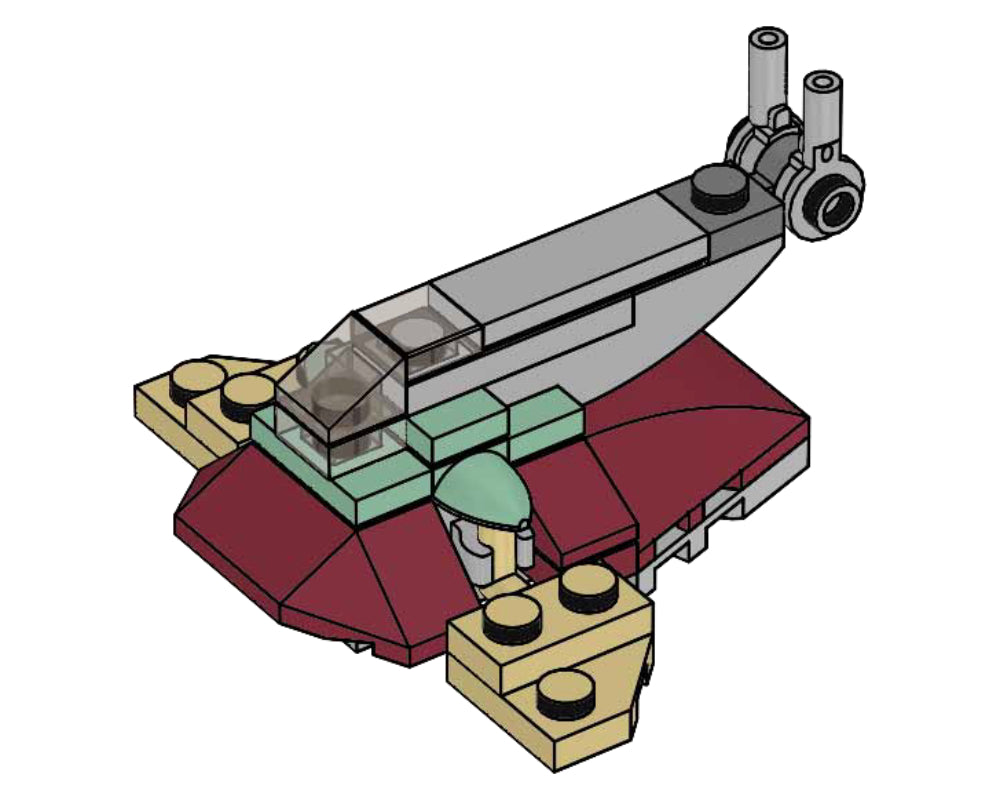 LEGO Set 911945-1 Slave I Alternate build Ideas: Speeders, Gunships, Falcons, and Star Wars Microcraft