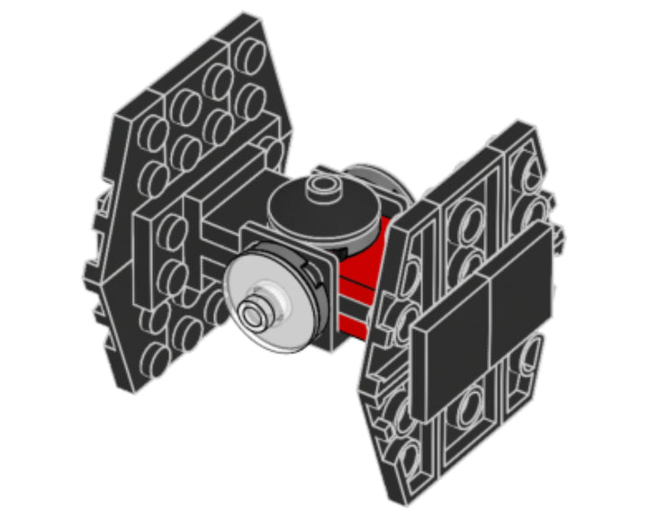LEGO Set 911953-1 First Order SF TIE Fighter Alternate build Ideas: Speeders, Gunships, Falcons, and Star Wars Microcraft