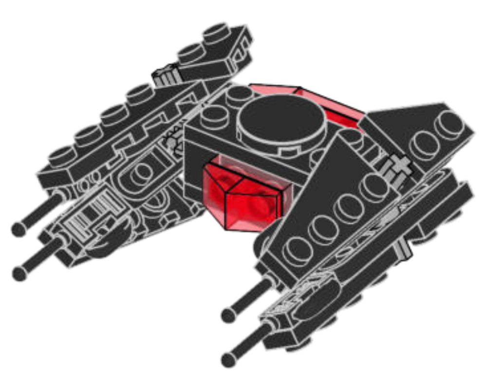 LEGO Set 911954-1 Kylo Ren's TIE Silencer Alternate build Ideas: a fresh display direction