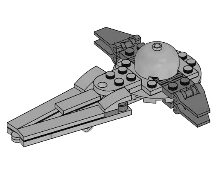 LEGO Set 912058-1 Darth Maul's Sith Infiltrator Alternate build Ideas: Speeders, Gunships, Falcons, and Star Wars Microcraft