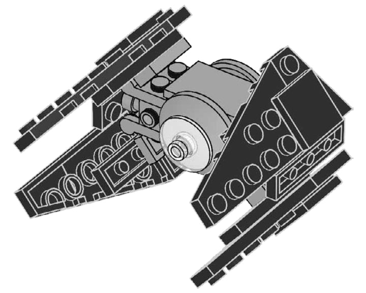 LEGO Set 912067-1 TIE Interceptor Alternate build Ideas: Speeders, Gunships, Falcons, and Star Wars Microcraft