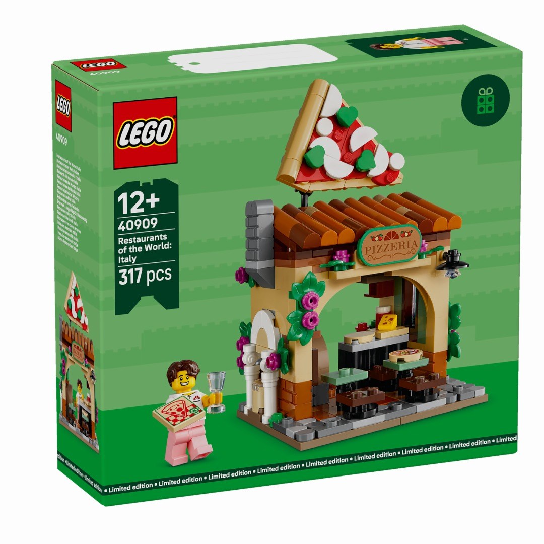 LEGO 40909 Restaurants of the World: Italy - Pieces and Rooftop Design