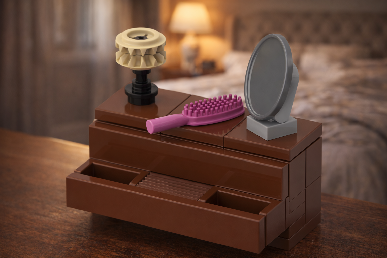 Dressing Table – Free Building MOC Instructions – How to build it