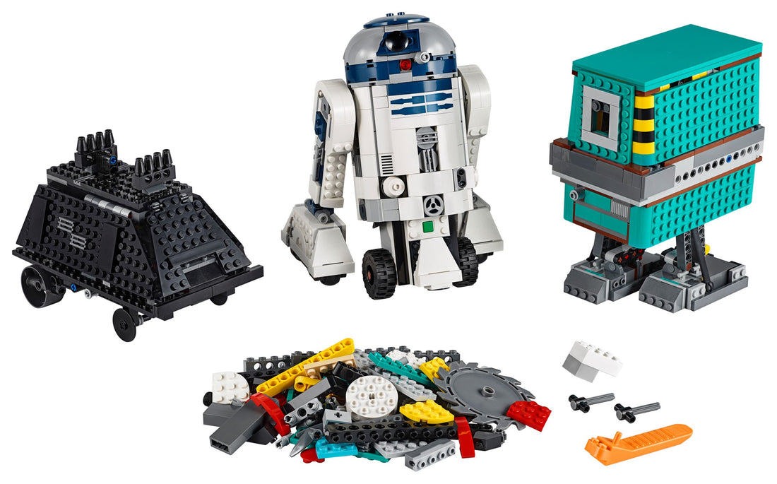 LEGO Set 75253-1 Droid Commander Alternate build Ideas: a lidded flower-box display idea and a fresh display direction