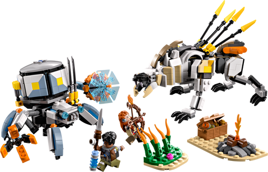 LEGO Set 77037-1 Aloy & Varl vs. Shell-Walker & Sawtooth Alternate build Ideas: a fresh display direction