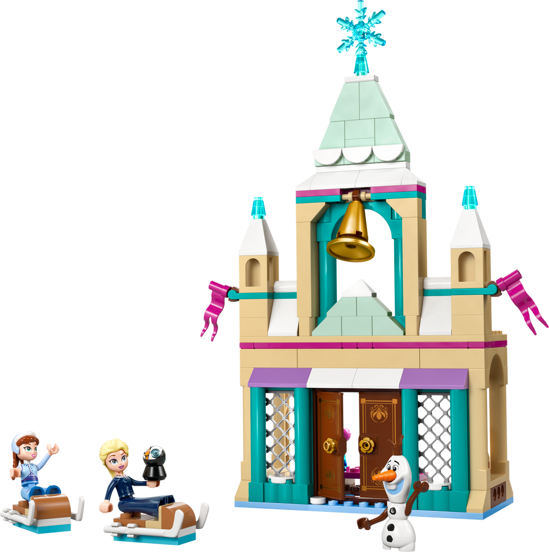 LEGO Set 43265-1 Arendelle Frozen Castle Alternate build Ideas: Fortresses, Market Scenes, and Medieval Rebuilds