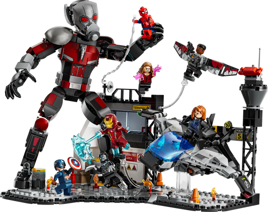 LEGO Set 76314-1 Captain America: Civil War Battle Alternate build Ideas: a fresh display direction