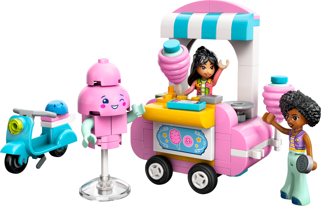LEGO Set 42643-1 Cotton Candy Stand and Scooter Alternate build Ideas: Speeders, Gunships, Falcons, and Star Wars Microcraft