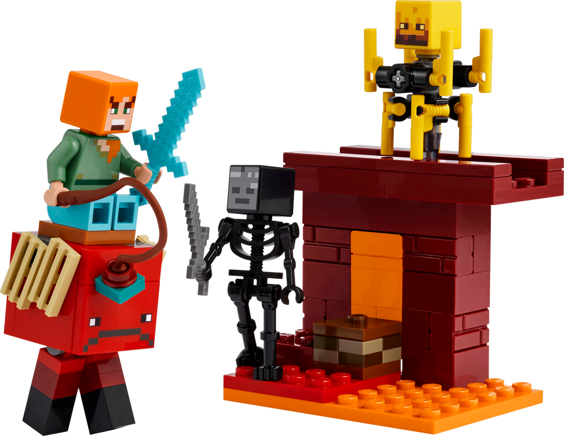 LEGO Set 21266-1 The Nether Lava Battle Alternate build Ideas: First Night, Badlands, and Blocky Biome Rebuilds