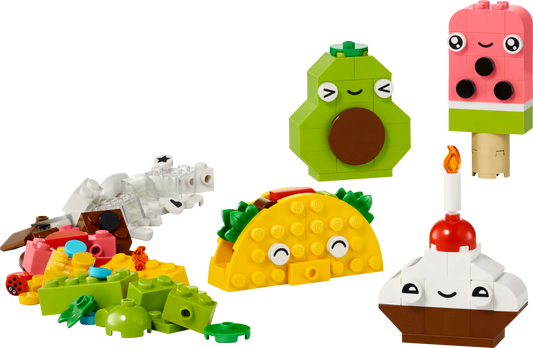 LEGO Set 11039-1 Creative Food Friends Alternate build Ideas: a fresh display direction, character-driven pirate customization, and a compact space-ship alternate