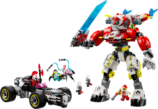 LEGO Set 71497-1 Cooper's Tiger Mech & Zero's Hot Rod Car Alternate build Ideas: a hot-rod body style
