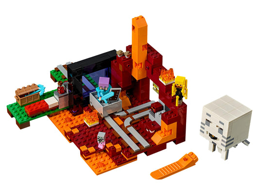 LEGO Set 21143-1 The Nether Portal Alternate build Ideas: First Night, Badlands, and Blocky Biome Rebuilds