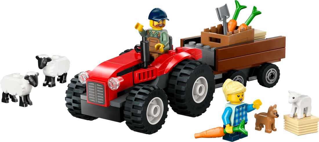 LEGO Set 60461-1 Red Farm Tractor with Trailer & Sheep Alternate build Ideas: Racers, Road Cars, Trucks, and Technic Vehicle Remixes