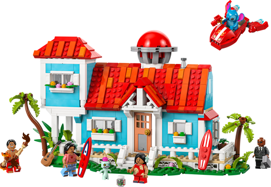 LEGO Set 43268-1 Lilo and Stitch Beach House Alternate build Ideas: Townhouses, Modular Rooms, and Neighborhood Rebuilds