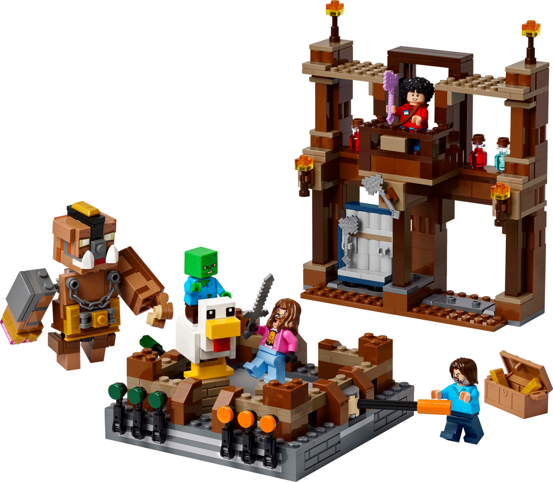 LEGO Set 21272-1 Woodland Mansion Fighting Ring Alternate build Ideas: First Night, Badlands, and Blocky Biome Rebuilds