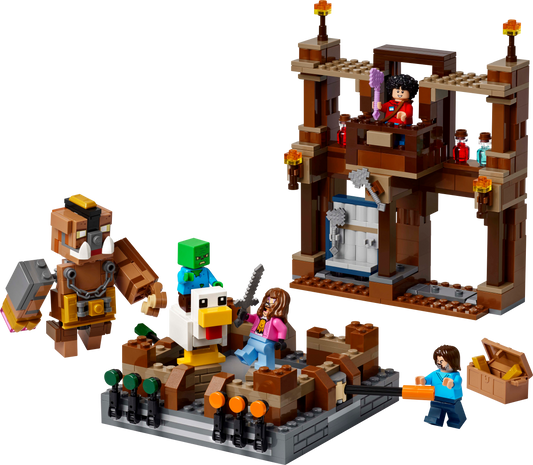 LEGO Set 21272-1 Woodland Mansion Fighting Ring Alternate build Ideas: First Night, Badlands, and Blocky Biome Rebuilds