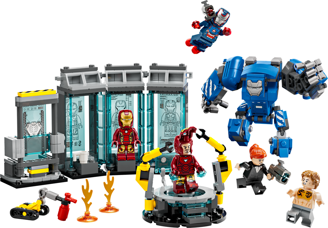 LEGO Set 76315-1 Iron Man's Laboratory: Hall of Armor Alternate build Ideas: a fresh display direction