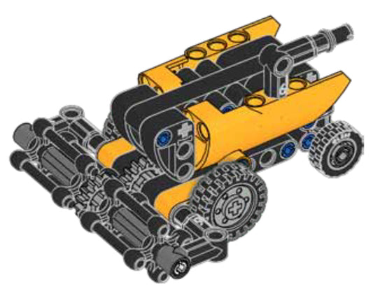 LEGO Set 412502-1 Combine Harvester Alternate build Ideas: Farm Machines, Work Vehicles, and Technic Rebuilds