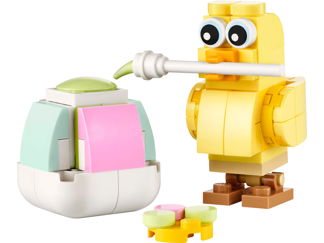 LEGO Set 30690-1 Easter Egg Chick Painting Fun Alternate build Ideas: Spring Displays, Holiday Details, and Easter Rebuilds