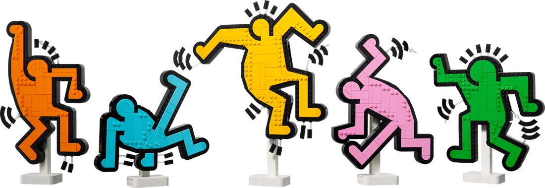 LEGO Set 31216-1 Keith Haring - Dancing Figures Alternate build Ideas: Speeders, Gunships, Falcons, and Star Wars Microcraft