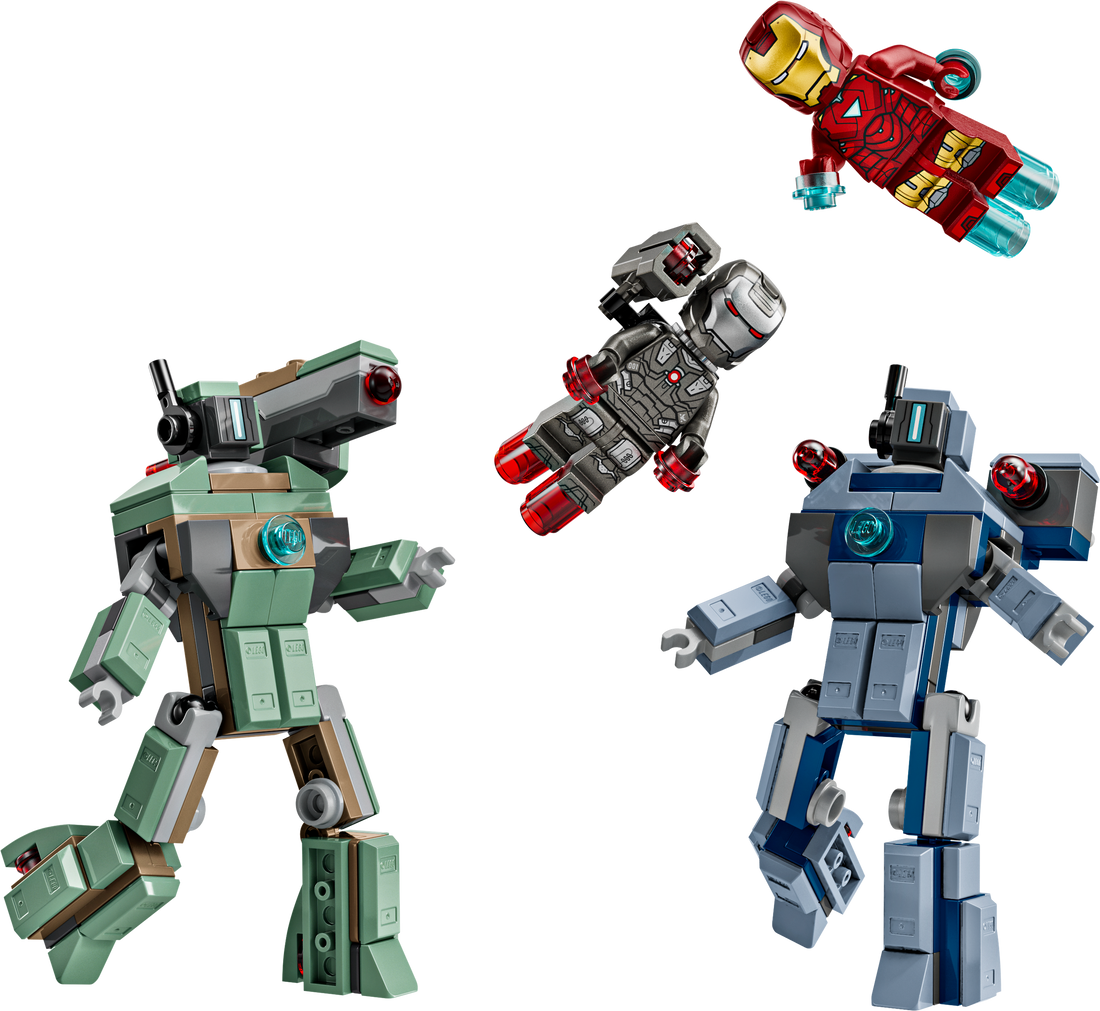 LEGO Set 76320-1 Iron Man & War Machine vs. Hammer Drones Alternate build Ideas: a fresh display direction