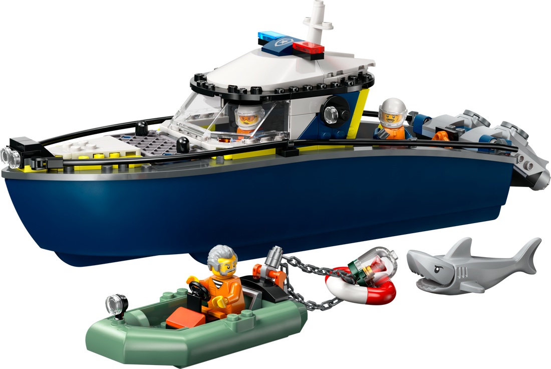 LEGO Set 60456-1 Police Boat Chase Alternate build Ideas: Harbor Scenes, Ships, and Dockside Rebuilds