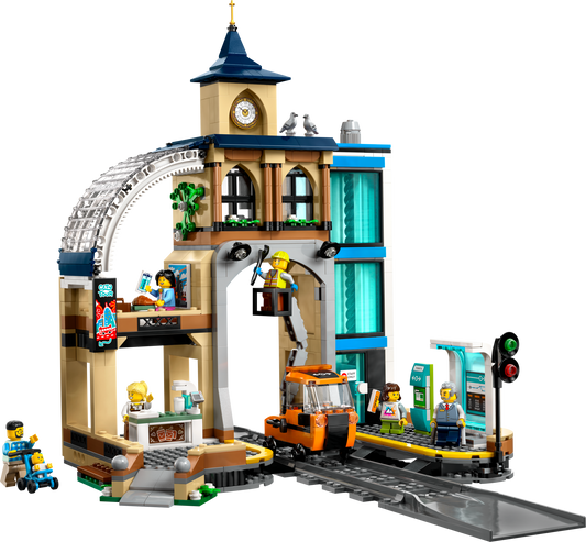 LEGO Set 60469-1 Central Train Station Alternate build Ideas: a playful toy train and a fresh display direction