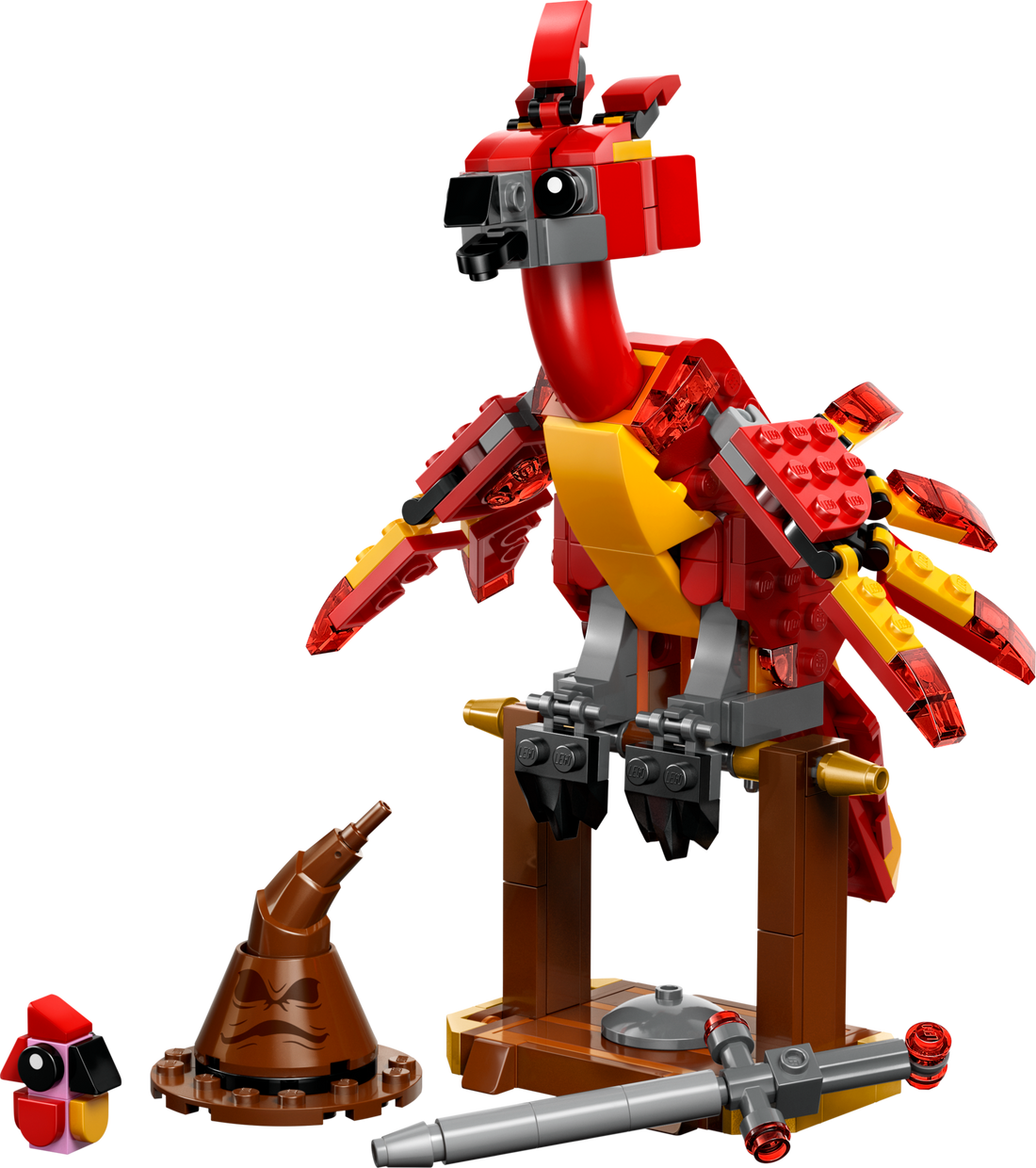 LEGO Set 76448-1 Fawkes: Dumbledore's Phoenix Alternate build Ideas: Fortresses, Market Scenes, and Medieval Rebuilds