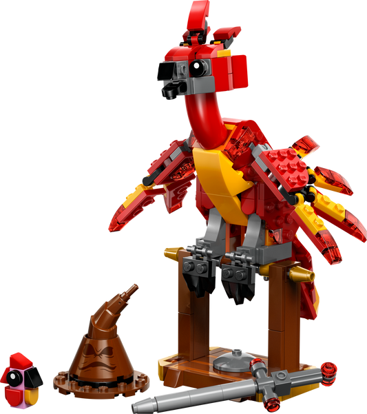 LEGO Set 76448-1 Fawkes: Dumbledore's Phoenix Alternate build Ideas: Fortresses, Market Scenes, and Medieval Rebuilds