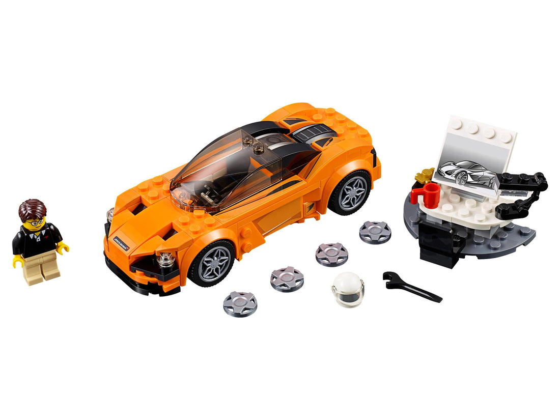 LEGO Set 75880-1 McLaren 720S Alternate build Ideas: a hot-rod body style, a utility truck, and a fresh display direction