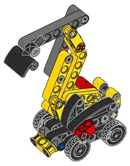 LEGO Set 412504-1 Excavator Alternate build Ideas: a fresh display direction