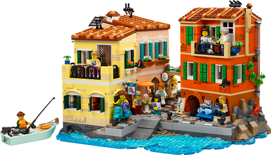 LEGO Set 21359-1 Italian Riviera Alternate build Ideas: Harbor Scenes, Ships, and Dockside Rebuilds