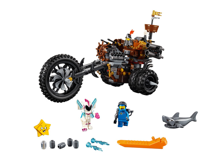 LEGO Set 70834-1 MetalBeard's Heavy Metal Motor Trike! Alternate build Ideas: Racers, Road Cars, Trucks, and Technic Vehicle Remixes