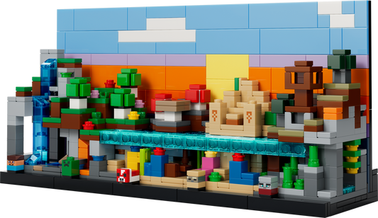 LEGO Set 21589-1 Mini Biomes Alternate build Ideas: First Night, Badlands, and Blocky Biome Rebuilds