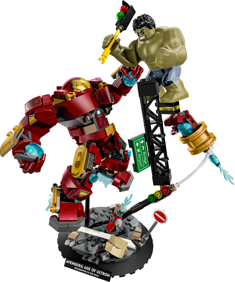 LEGO Set 76343-1 Epic Battle: Hulkbuster vs. The Hulk Alternate build Ideas: City Vehicles, Street Details, and Display Bus Rebuilds