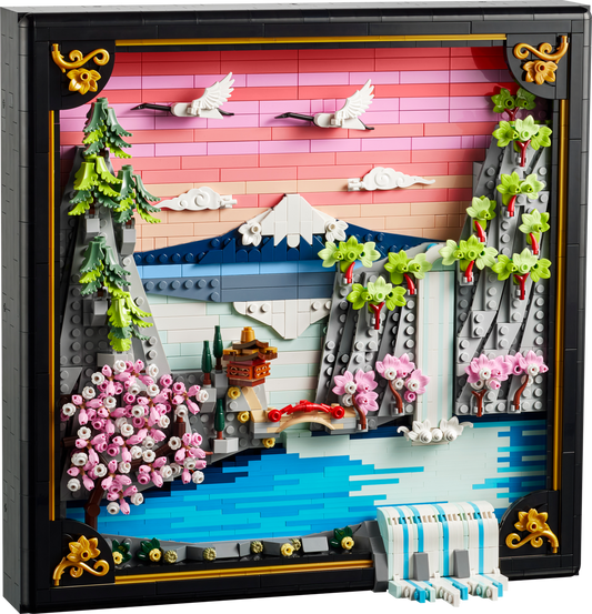 LEGO Set 31218-1 Japanese Cherry Blossom Landscape Alternate build Ideas: Blossoms, Framed Scenery, and Artful Display Rebuilds