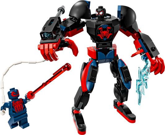 LEGO Set 76337-1 Miles Morales Mech vs. Spider-Man 2099 Alternate build Ideas: a fresh display direction