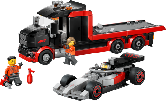 LEGO Set 60493-1 F1 Display Truck with Audi F1 Race Car Alternate build Ideas: a utility truck and a formula racer