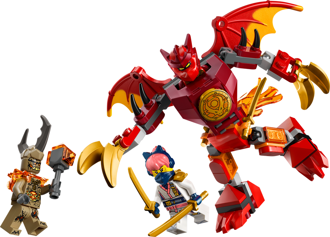 LEGO Set 71851-1 Kai's Dragon Mech Battle Pack Alternate build Ideas: a fresh display direction