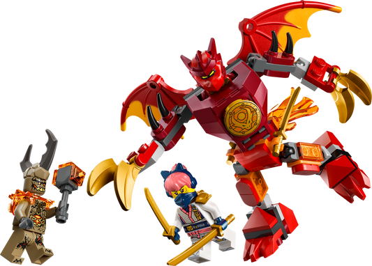 LEGO Set 71851-1 Kai's Dragon Mech Battle Pack Alternate build Ideas: a fresh display direction