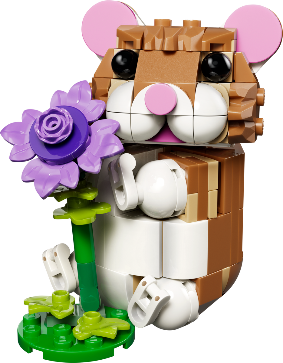 LEGO Set 31376-1 Cute Hamster with a Flower Alternate build Ideas: Speeders, Gunships, Falcons, and Star Wars Microcraft